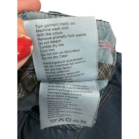 Vtg Levis Mens Carpenter Shorts Blue Denim Skater Grunge Size 40 Y2K Workwear - Picture 5 of 12